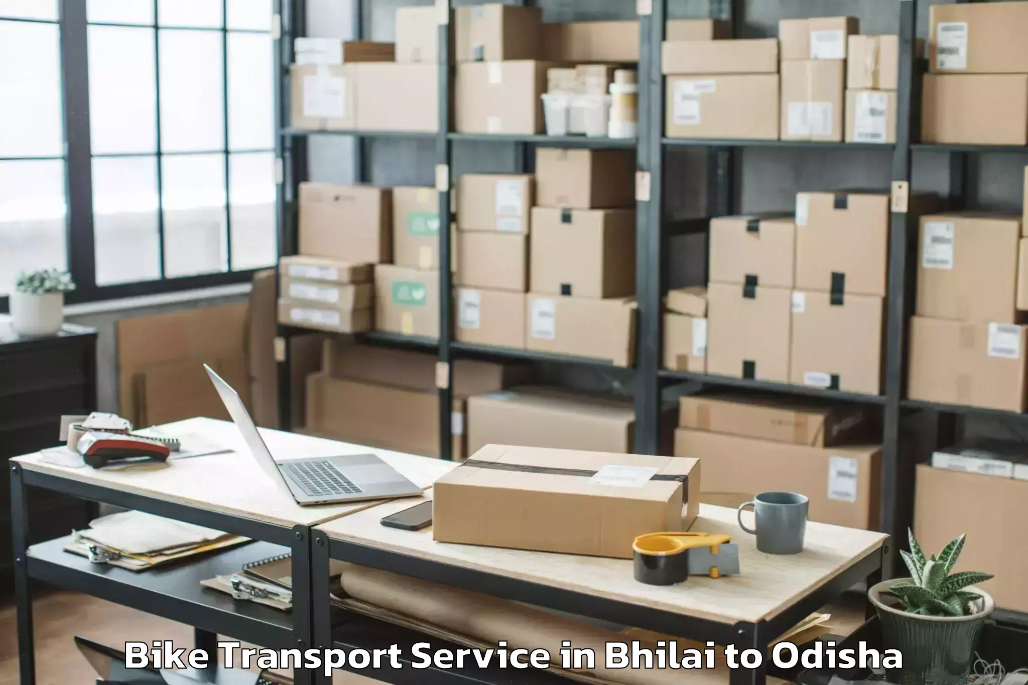 Hassle-Free Bhilai to Sambalpur Bike Transport